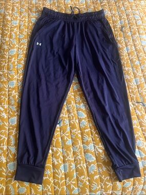 Under Armour Navy Blue Athletic Track Pants